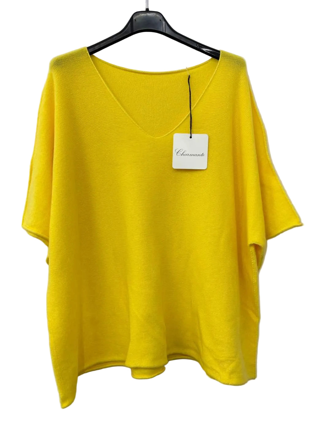 Yellow v neck sweater