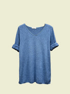 Blue long sleeve top 