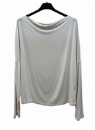 Beige soft flowy top