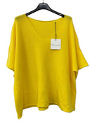 Yellow v neck sweater