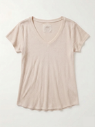 Beige t-shirt on a white background