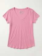 Pink t-shirt on a white background