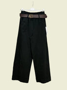 Black pants with a belt 