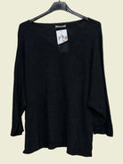 Black sweater on a hanger